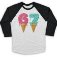 Baseball Drip Ice Cream 67 Baseball Baseball Raglan Shirt Baseball Drip Ice Cream 67 Baseball Baseball Raglan Shirt