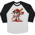 Baseball Drip Ice Cream Apparel Youth Boy Valentine Baseball Raglan Shirt Baseball Drip Ice Cream Apparel Youth Boy Valentine Baseball Raglan Shirt