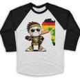 Baseball Drip Ice Cream Boys Youth Kids History Month Baseball Raglan Shirt