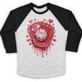 Baseball Drip Ice Cream Sprinkles Valentines Day Baseball Baseball Raglan Shirt
