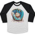 Baseball Drip Ice Cream Sprinkless Glove Boy Kid Baseball Raglan Shirt