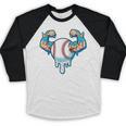 Baseball Drip Ice Cream Strong Character Baseball Raglan Shirt