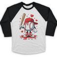 Baseball Drip Icecream Apparel Youth Boy Valentine Baseball Raglan Shirt