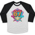 Baseball Drip Jersey Number 67 For Players & 67th Birthday Baseball Raglan Shirt Baseball Drip Jersey Number 67 For Players & 67th Birthday Baseball Raglan Shirt