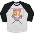Baseball Drip Number 67 Fun Six Seven 6 7 Meme Baseball Raglan Shirt Baseball Drip Number 67 Fun Six Seven 6 7 Meme Baseball Raglan Shirt