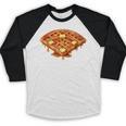 Baseball Dripping Waffle Field Baseball Raglan Shirt