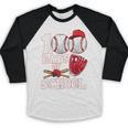 Baseball Happy 100 Days Of School Boy Girl Kid Teacher Baseball Raglan Shirt