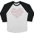 Baseball Heart Drip Valentine's Day Baseball Lover Boys Men Baseball Raglan Shirt