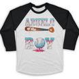 Baseball Ice Cream Drip Abuelo Of The Birthday Boy Baseball Raglan Shirt
