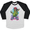 Baseball Ice Cream Drip Boys And Girls Batter Game Day Baseball Raglan Shirt