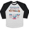 Baseball Ice Cream Drip Bro Of The Birthday Boy Baseball Raglan Shirt