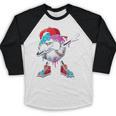 Baseball Ice Cream Drip Dabbing Sports Sprinkles For Boys Baseball Raglan Shirt