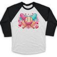 Baseball Ice Cream Drip Style Melt Ice Cream Youth Boys Baseball Raglan Shirt Baseball Ice Cream Drip Style Melt Ice Cream Youth Boys Baseball Raglan Shirt