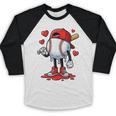 Baseball Ice Cream Drip Valentines Day Sports For Kids Boys Baseball Raglan Shirt