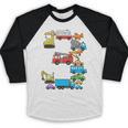 Baseball Ice Cream Drip Vehicles Youth Baseball Drip Premium Tri-Blend Baseball Raglan Shirt