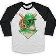 Baseball Life Style Ice Cream Drip Green Baseball Raglan Shirt Baseball Life Style Ice Cream Drip Green Baseball Raglan Shirt