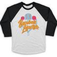 Baseball Lifestyle Home Plate Ice Cream Drip Men Boys Kids Baseball Raglan Shirt