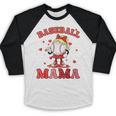 Baseball Mama Sports Mom Baseball Valentine Drip Girls Women Baseball Raglan Shirt