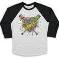 Baseball Mardi Gras Home Plate Ice Cream Drip Carnival Mask Baseball Raglan Shirt Baseball Mardi Gras Home Plate Ice Cream Drip Carnival Mask Baseball Raglan Shirt
