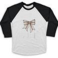 Baseball Nanny Baseball Coquette Bow Baseball Raglan Shirt