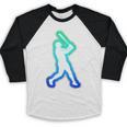 Baseball Player Graphic Baseball Raglan Shirt