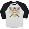 Baseball Pumpkin Halloween Baseball Drip Spooky Halloween Baseball Raglan Shirt