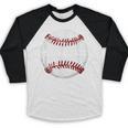 Baseball Red Stitches Sport Graphic 6432 Baseball Raglan Shirt