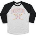 Baseball Shamrock Boston Massachusetts St Patrick’s Day Baseball Raglan Shirt