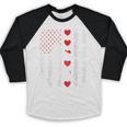 Baseball Silhouette Heart USA Flag Hearts American Boys Kids Baseball Raglan Shirt Baseball Silhouette Heart USA Flag Hearts American Boys Kids Baseball Raglan Shirt