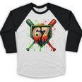 Baseball Six Seven 67 Meme Ice Cream Drip Xmas Men Women Baseball Raglan Shirt Baseball Six Seven 67 Meme Ice Cream Drip Xmas Men Women Baseball Raglan Shirt