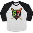 Baseball Six Seven 67 Meme Ice Cream Drip Xmas Women Men Baseball Raglan Shirt