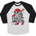 Baseball Skeleton Halloween Playing Baseball Raglan Shirt Baseball Skeleton Halloween Playing Baseball Raglan Shirt