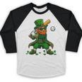 Baseball St Patricks Day Leprechaun Boys Girls Men Women Baseball Raglan Shirt