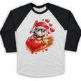 Baseball Valentine's Day Drip Ice Cream Team Baseball Raglan Shirt Baseball Valentine's Day Drip Ice Cream Team Baseball Raglan Shirt