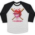 Boys Valentine Day Baseball Helmet Drip Ice-Cream Youth Kids Baseball Raglan Shirt Boys Valentine Day Baseball Helmet Drip Ice-Cream Youth Kids Baseball Raglan Shirt