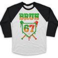 Bruh 67 Baseball Christmas Gingerbread Drip Number 67 Player Baseball Raglan Shirt Bruh 67 Baseball Christmas Gingerbread Drip Number 67 Player Baseball Raglan Shirt