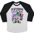 Bruh Baseball Drip Boys Youth Ice Cream Dripping Baseball Baseball Raglan Shirt Bruh Baseball Drip Boys Youth Ice Cream Dripping Baseball Baseball Raglan Shirt