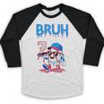 Bruh I'm 7 Baseball Ice Cream Drip It's My 7th Birthday Baseball Raglan Shirt Bruh I'm 7 Baseball Ice Cream Drip It's My 7th Birthday Baseball Raglan Shirt