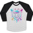 Bunny Baseball Hat With Ice Cream Easter Day Boys Kids Girls Baseball Raglan Shirt