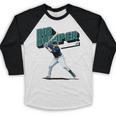 Cal Raleigh Seattle MLB Baseball Players MLBCRA205M Baseball Raglan Shirt