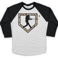 Camo Home Plate Camouflage Baseball Batter Youth Boys Baseball Raglan Shirt