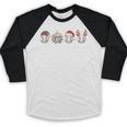 Christmas Baseball Player X-Mas Balls Baseball Raglan Shirt Christmas Baseball Player X-Mas Balls Baseball Raglan Shirt