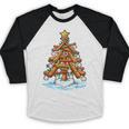 Christmas Baseball Tree Lights Xmas Baseball Raglan Shirt Christmas Baseball Tree Lights Xmas Baseball Raglan Shirt