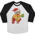 Christmas Gingerbread Man Baseball Player Catcher Baseball Raglan Shirt Christmas Gingerbread Man Baseball Player Catcher Baseball Raglan Shirt