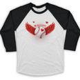Cute Baseball &Cupid Wings Happy Valentines Boys Men Baseball Raglan Shirt