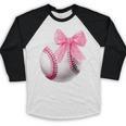 Cute Coquette Baseball Pink Bow Player & Fan Girls Baseball Raglan Shirt Cute Coquette Baseball Pink Bow Player & Fan Girls Baseball Raglan Shirt