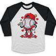 Cute Game Day Baseball Ice Cream Drip Valentine Love XOXO Baseball Raglan Shirt Cute Game Day Baseball Ice Cream Drip Valentine Love XOXO Baseball Raglan Shirt