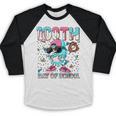 Dabbing Drippy 100th Days Of School Baseball Ice Cream Drip Baseball Raglan Shirt Dabbing Drippy 100th Days Of School Baseball Ice Cream Drip Baseball Raglan Shirt