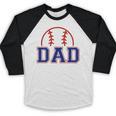 Dad Of Rookie 1st Birthday Baseball Boy Family Matching Baseball Raglan Shirt