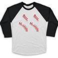 Distressed Baseball Number 44 Jersey Uniform Player Fan Baseball Raglan Shirt